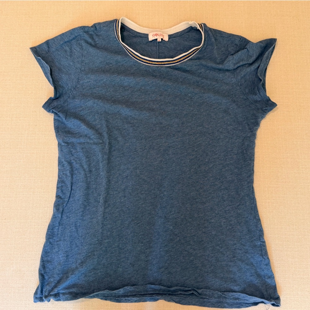 Goldie Heather Blue Short Sleeve Crewneck Tee